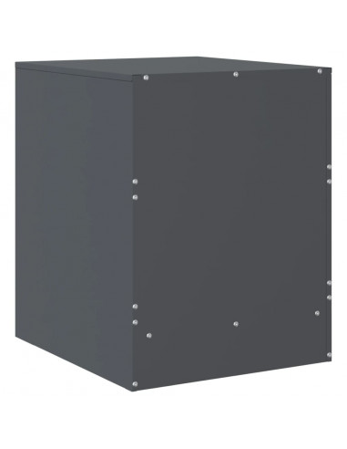 Comodini 2 pz Antracite 34,5x39x44 cm in Acciaio