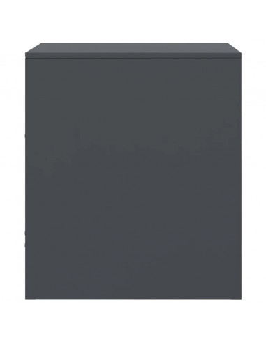 Comodini 2 pz Antracite 34,5x39x44 cm in Acciaio