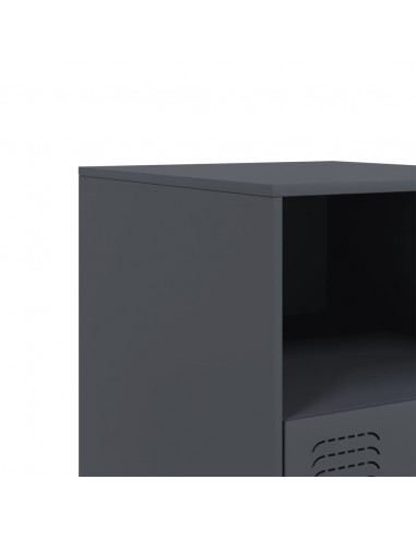 Comodini 2 pz Antracite 34,5x39x44 cm in Acciaio