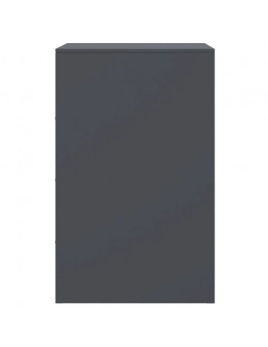 Comodini 2 pz Antracite 34,5x39x62 cm in Acciaio