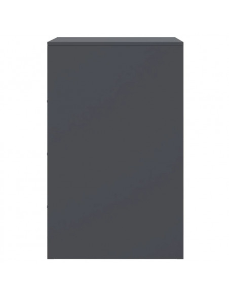 Comodini 2 pz Antracite 34,5x39x62 cm in Acciaio