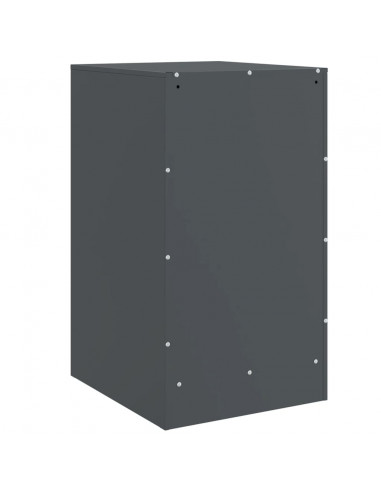 Comodini 2 pz Antracite 34,5x39x62 cm in Acciaio