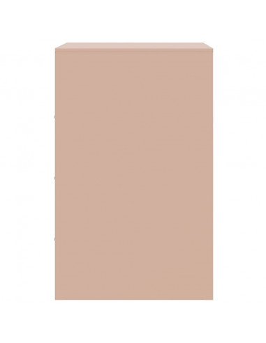 Comodino Rosa 34,5x39x62 cm in Acciaio