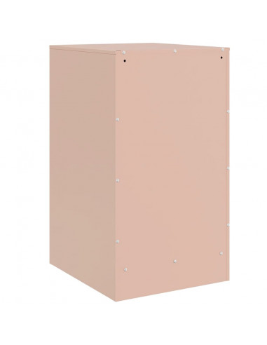 Comodino Rosa 34,5x39x62 cm in Acciaio