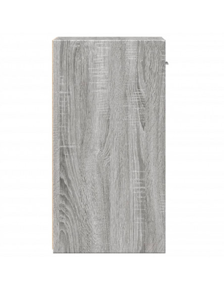 Comodini 2 pz Grigio Sonoma 35x34x65 cm in Legno Multistrato