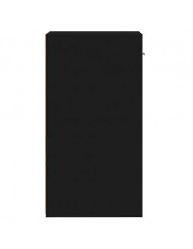 Comodini 2pz Neri 35x34x65 cm in Legno Multistrato