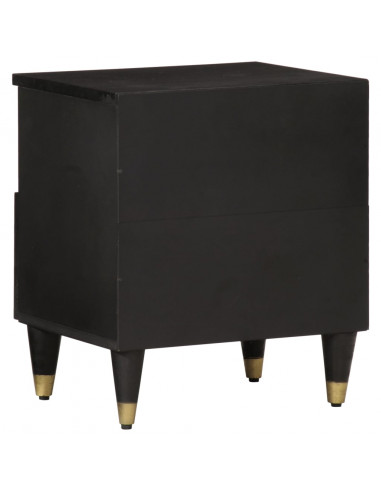 Comodini 2pz 40x33x46 cm in Legno Massello di Mango