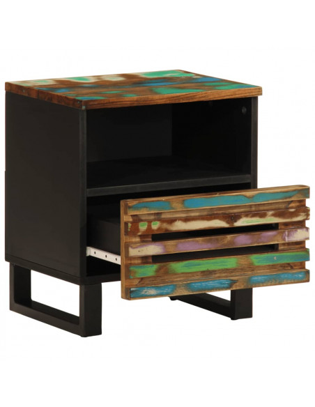 Comodino 40x34x46 cm in Legno Massello di Recupero