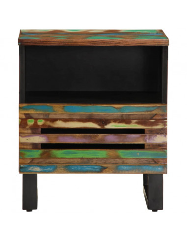 Comodino 40x34x46 cm in Legno Massello di Recupero