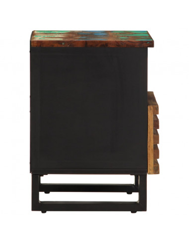 Comodino 40x34x46 cm in Legno Massello di Recupero