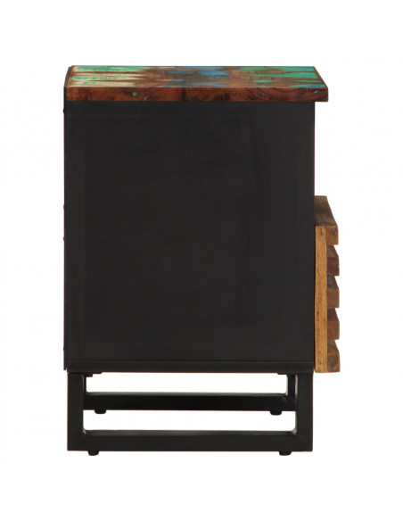 Comodino 40x34x46 cm in Legno Massello di Recupero