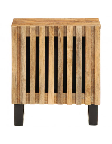 Comodini 2pz 40x34x46 cm in Legno Massello di Mango