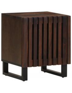 Comodino 40x34x46 cm in Legno Massello di Mango 2