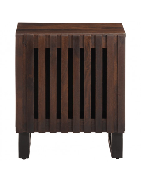 Comodino 40x34x46 cm in Legno Massello di Mango