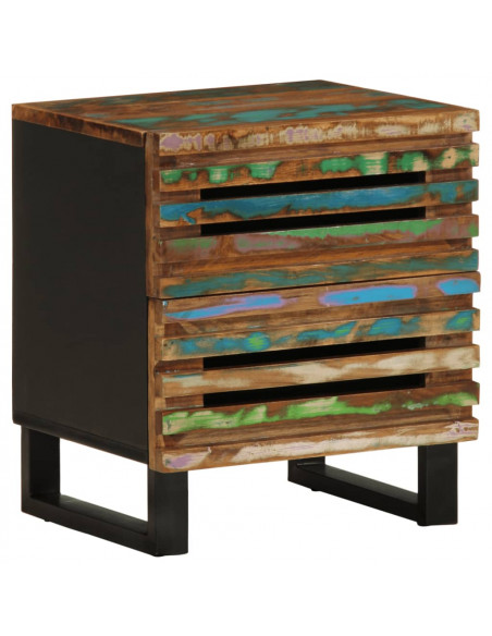 Comodino 40x34x46 cm in Legno Massello di Recupero