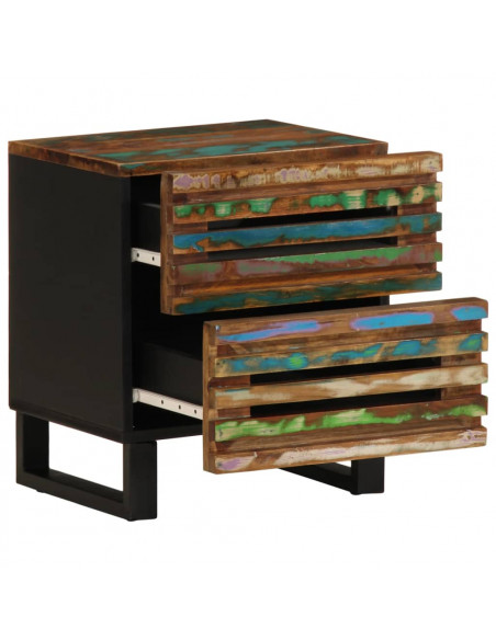 Comodino 40x34x46 cm in Legno Massello di Recupero