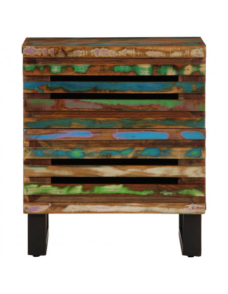Comodino 40x34x46 cm in Legno Massello di Recupero