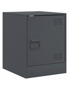 Comodini 2 pz Antracite 34,5x39x44 cm in Acciaio 2