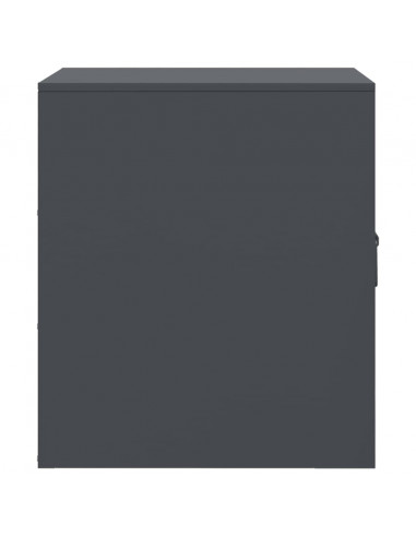 Comodini 2 pz Antracite 34,5x39x44 cm in Acciaio