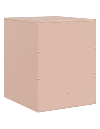 Comodini 2 pz Rosa 34,5x39x44 cm in Acciaio