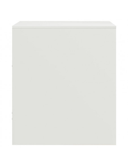 Comodini 2 pz Bianchi 34,5x39x44 cm in Acciaio