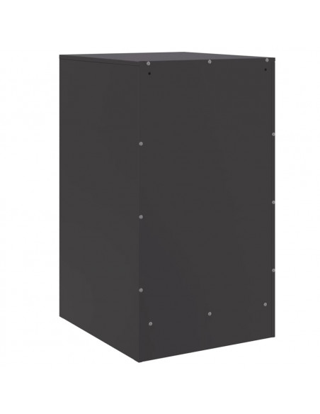 Comodini 2 pz Neri 34,5x39x62 cm in Acciaio