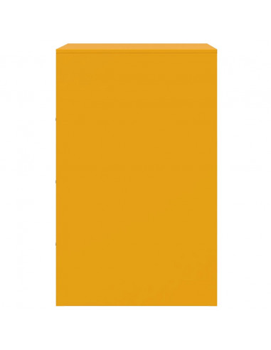 Comodino Giallo Senape 34,5x39x62 cm in Acciaio