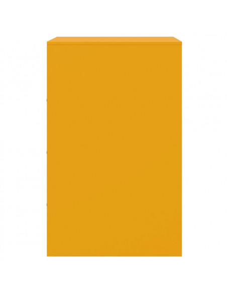 Comodino Giallo Senape 34,5x39x62 cm in Acciaio
