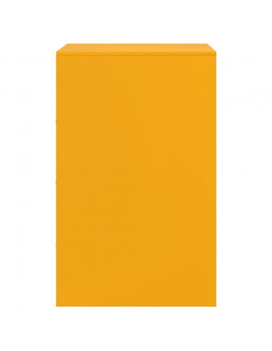 Comodino Giallo Senape 34,5x39x62 cm in Acciaio
