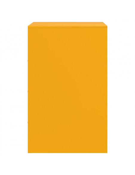 Comodino Giallo Senape 34,5x39x62 cm in Acciaio