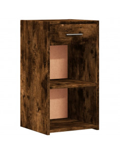 Comodino Rovere Fumo 35x34x65 cm in Legno Multistrato 2