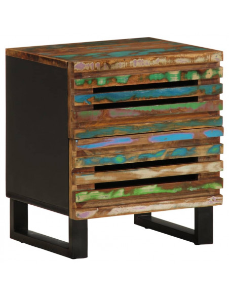 Comodini 2pz 40x34x46 cm in Legno Massello di Recupero