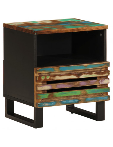 Comodini 2pz 40x34x46 cm in Legno Massello di Recupero