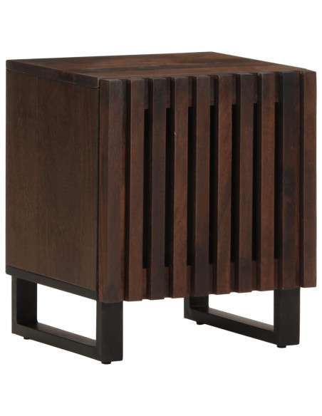 Comodini 2pz 40x34x46 cm in Legno Massello di Mango