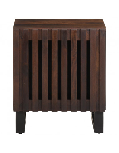 Comodini 2pz 40x34x46 cm in Legno Massello di Mango