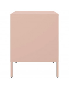 Comodino Rosa 36x39x50,5cm in Acciaio Laminato a Freddo 2