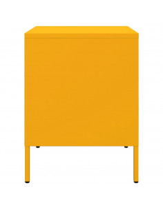 Comodini 2pz Giallo Senape 36x39x50,5cm Acciaio Laminato Freddo 2