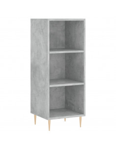 Credenza Grigio Cemento 34,5x34x180 cm in Legno Multistrato 2