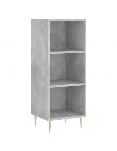 Credenza Grigio Cemento 34,5x34x180 cm in Legno Multistrato