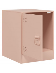 Comodino Rosa 34,5x39x44 cm in Acciaio 2