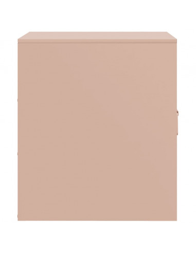 Comodino Rosa 34,5x39x44 cm in Acciaio