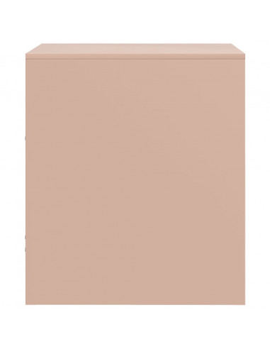 Comodino Rosa 34,5x39x44 cm in Acciaio