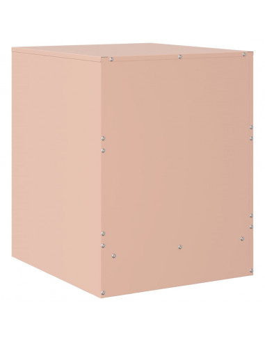 Comodino Rosa 34,5x39x44 cm in Acciaio