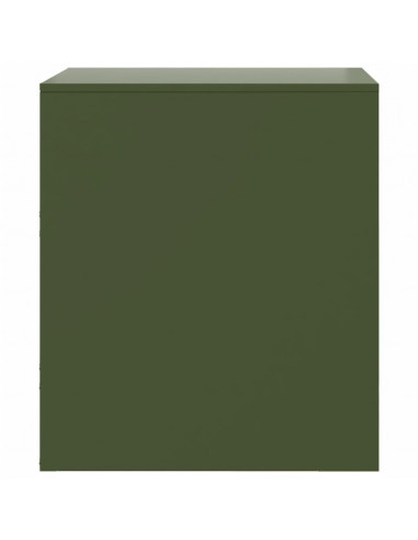 Comodini 2 pz Verde34,5x39x44 cm in Acciaio