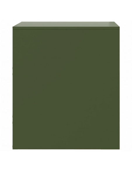 Comodini 2 pz Verde34,5x39x44 cm in Acciaio