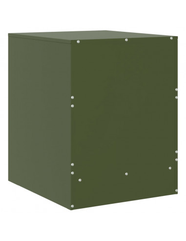 Comodini 2 pz Verde34,5x39x44 cm in Acciaio