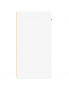 Comodini 2pz Bianchi 35x34x65 cm in Legno Multistrato 2