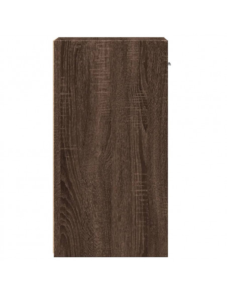 Comodini 2 pz Rovere Marrone 35x34x65 cm in Legno Multistrato
