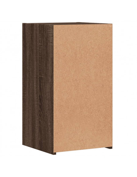 Comodini 2 pz Rovere Marrone 35x34x65 cm in Legno Multistrato