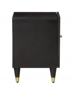 Comodini 2pz 40x33x46 cm in Legno Massello di Mango 2